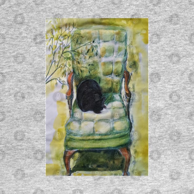 Natasha in the Chartreuse Chair by brusling